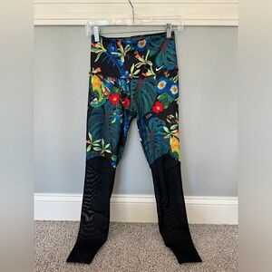 Nike Dri-Fit Tropical Print Mesh Leggings- High Waisted